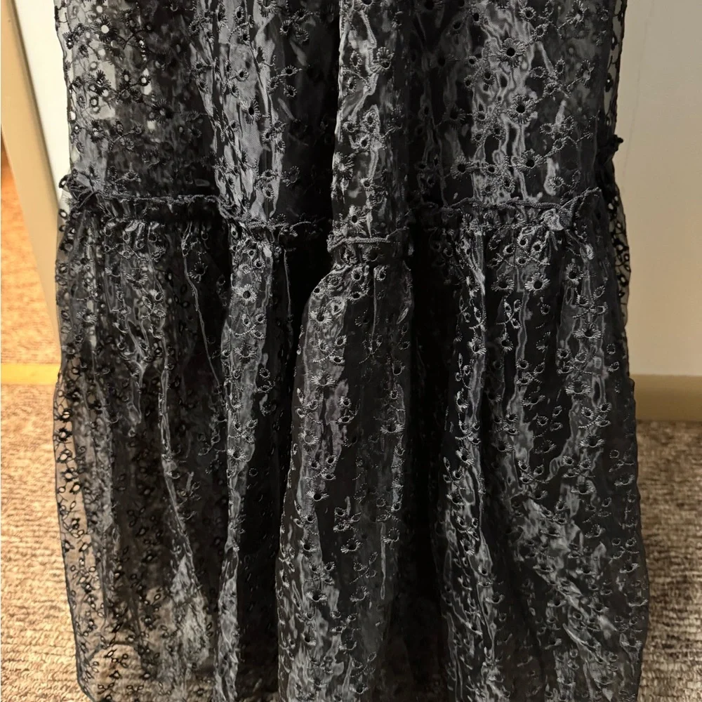 Delia’s black dolls kill floral embroidered Tulle gothic maxi dress NWT🐸 - Picture 8 of 12